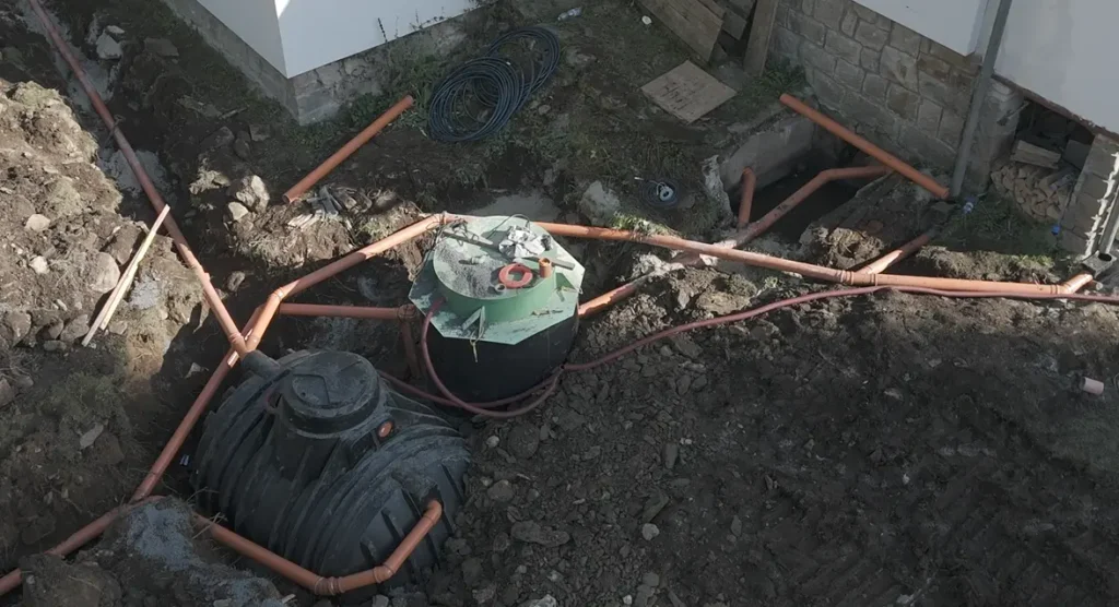 Realizace domovní ČOV a nádrže s příslušenstvím