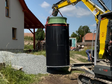 Instalace ČOV a nádrže na dešťovou vodu na klíč