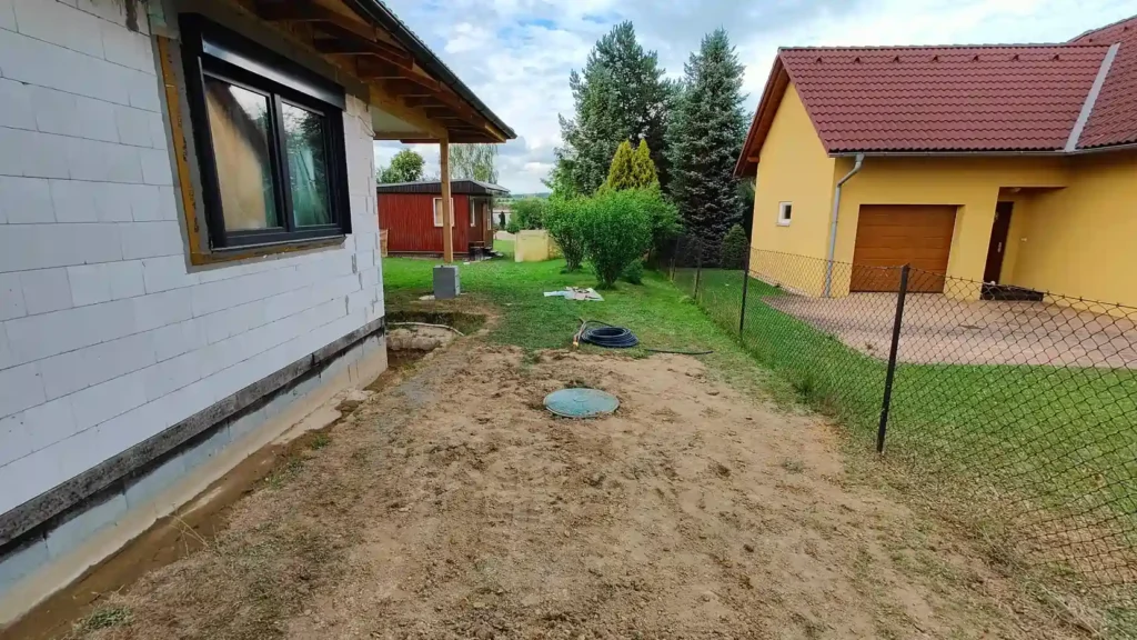 Realizace nádrže na dešťovou vodu na zálivku